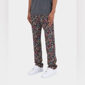 MNML V121 Floral Tapestry Baggy Denim Jeans size 38